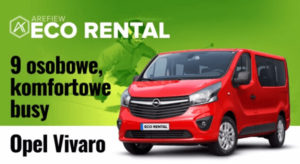 wypożyczalnia 9 osobowy opel vivaro bus