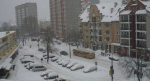 Zaśnieżone samochody